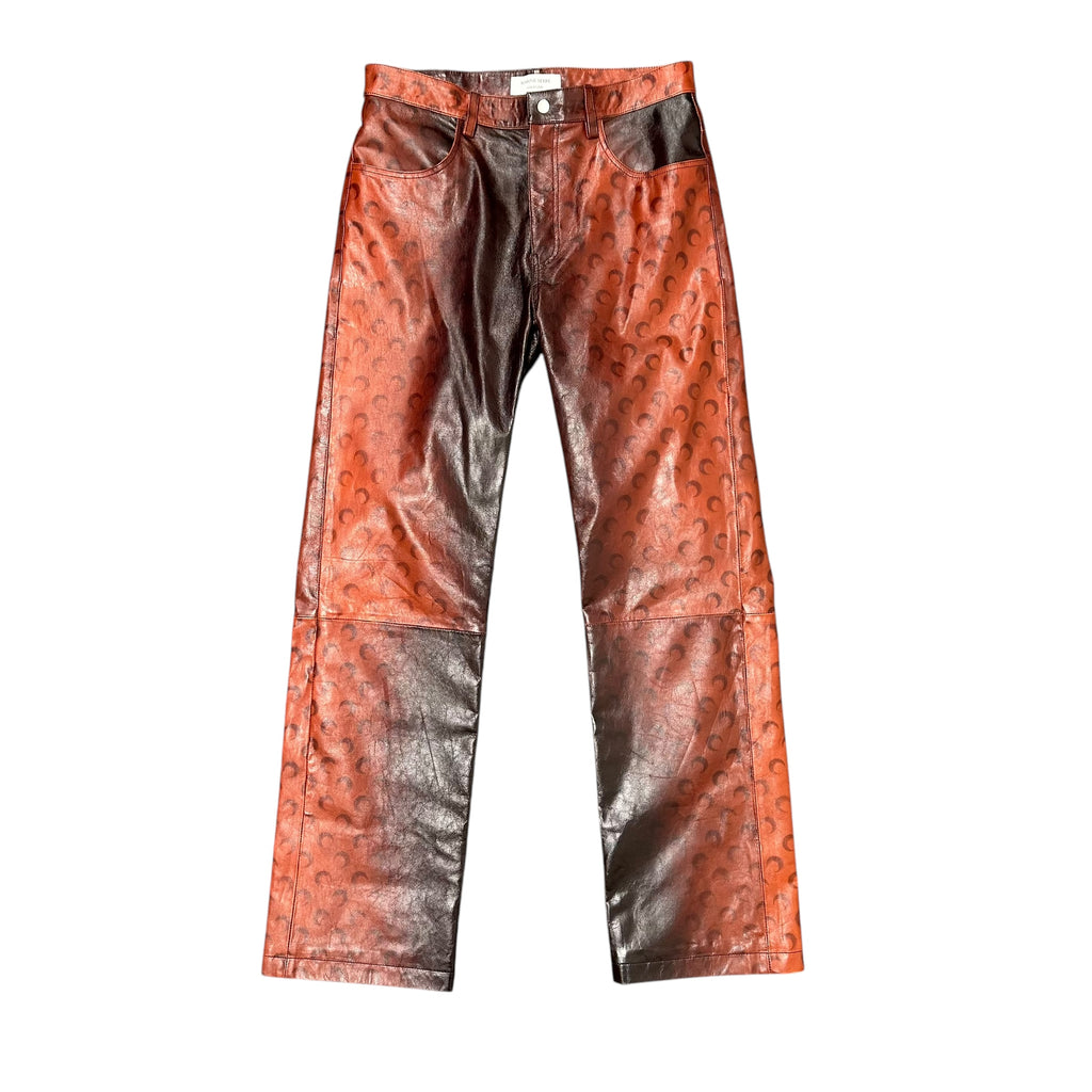 Marine Serre Burnt Leather Pants