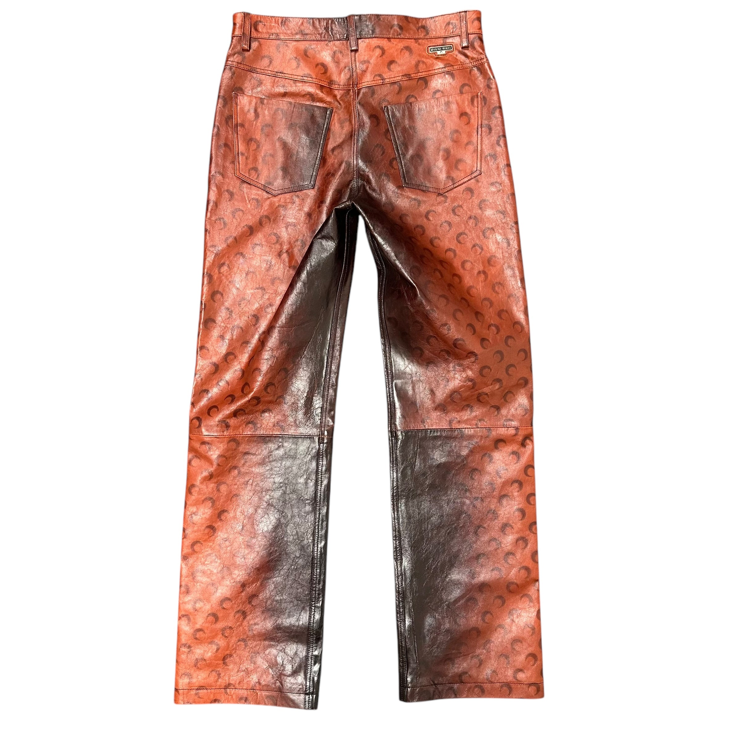 Marine Serre Burnt Leather Pants