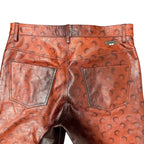 Marine Serre Burnt Leather Pants