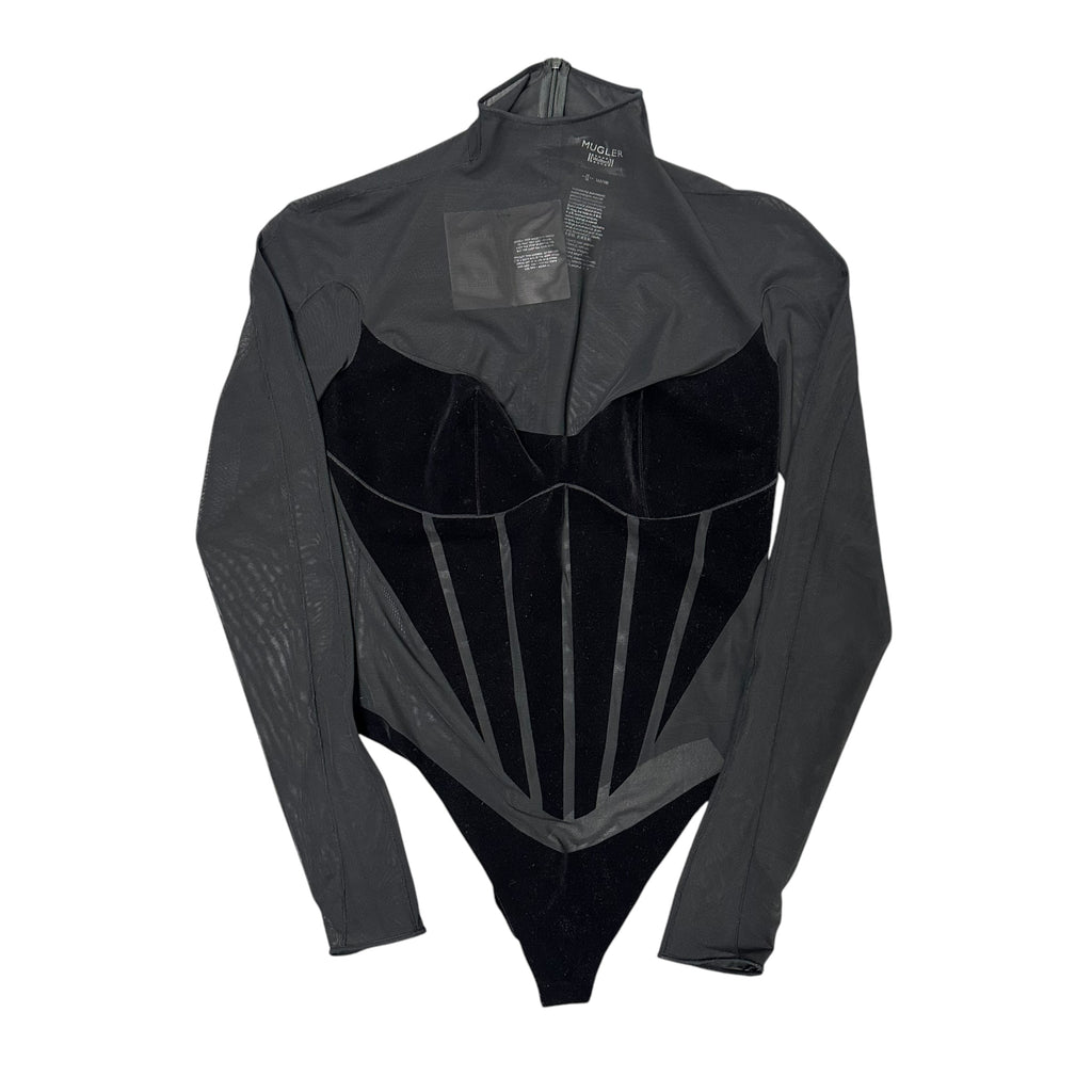 Brand New Mugler Black Corset Top-