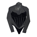 Brand New Mugler Black Corset Top-