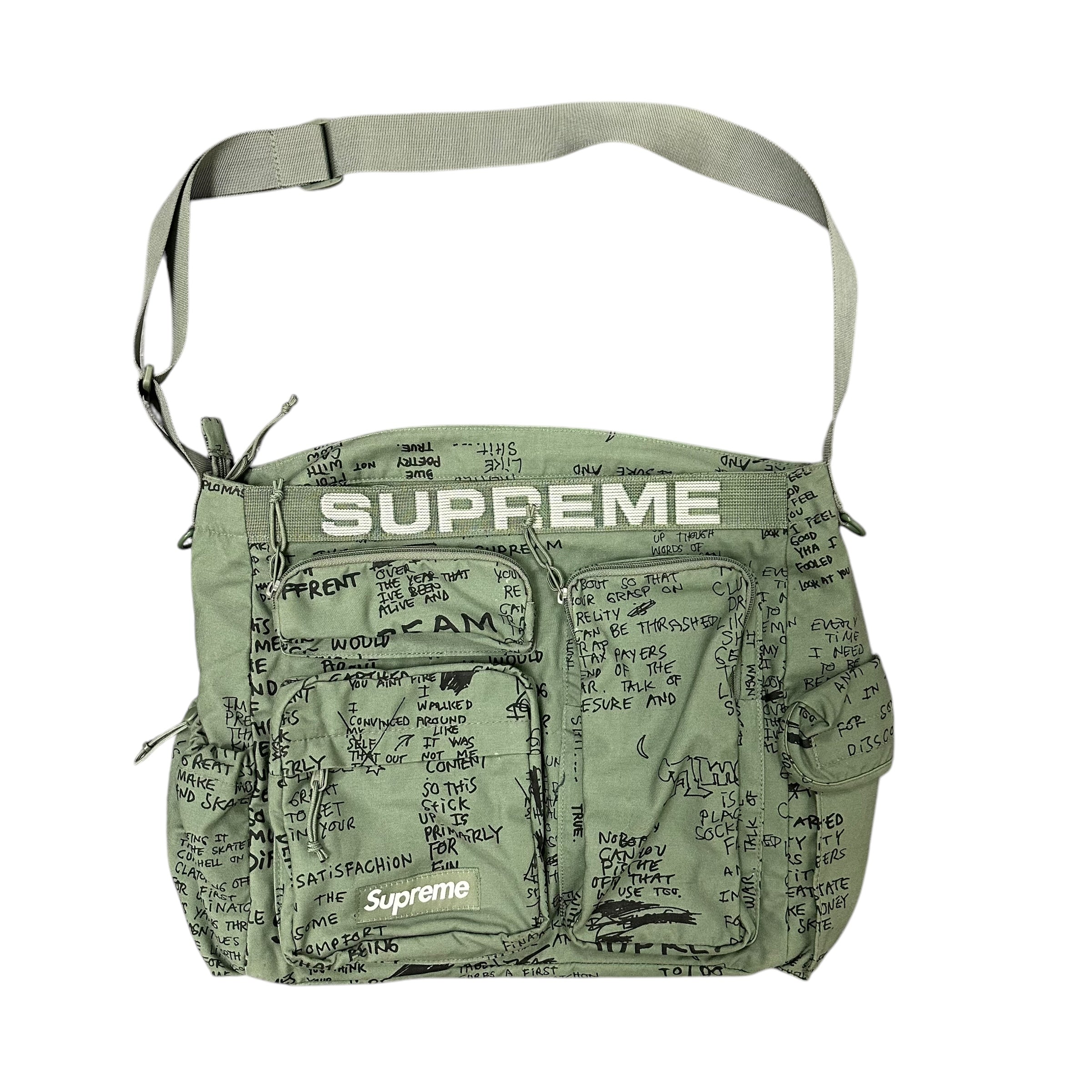 Supreme Graffiti Olive Bag