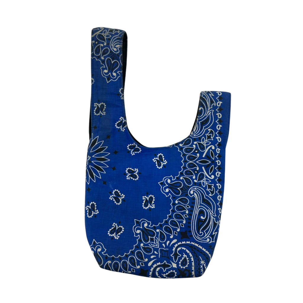 Yaito Blue Paisley Knot Bag