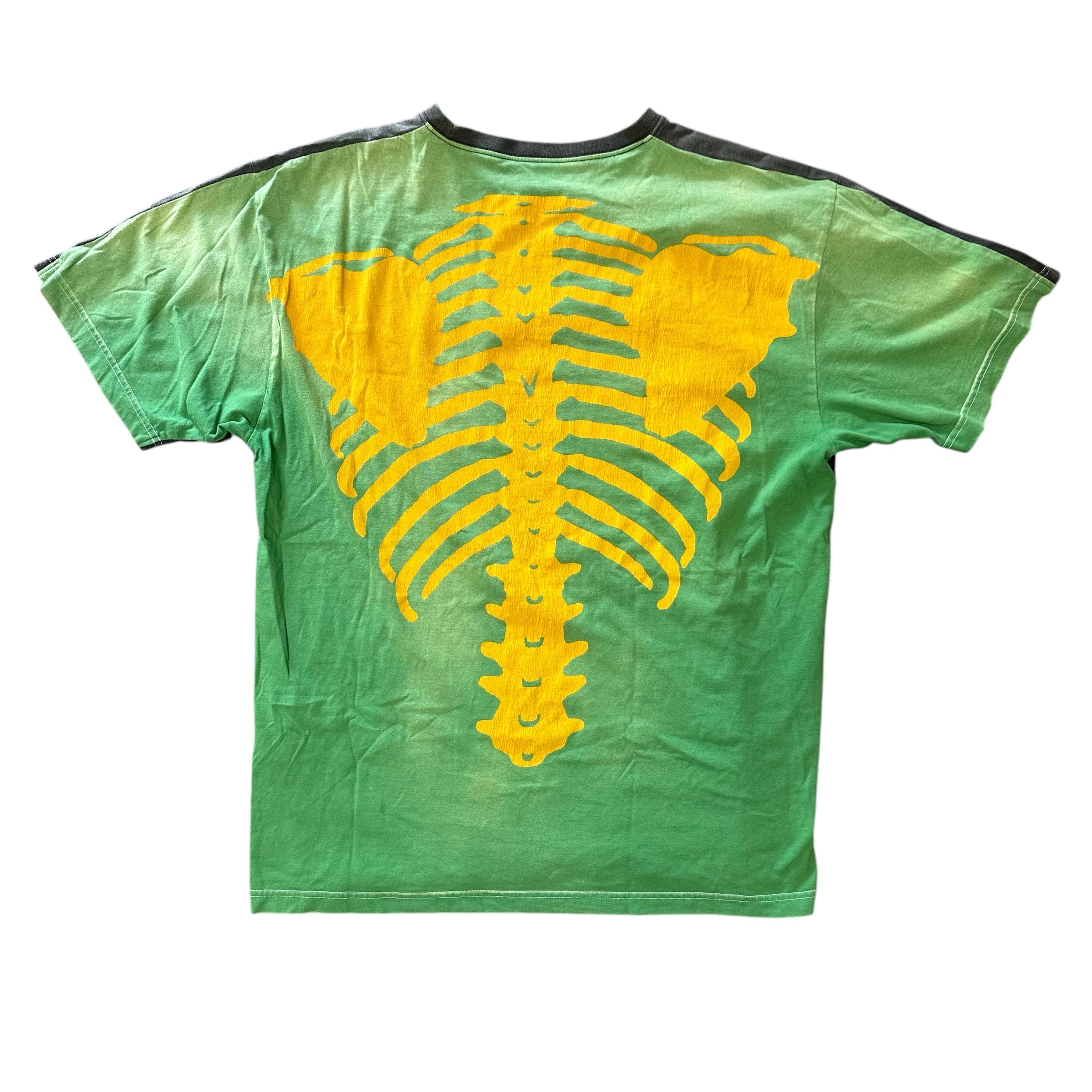 Kapital Grn/Blk Skeleton Tee