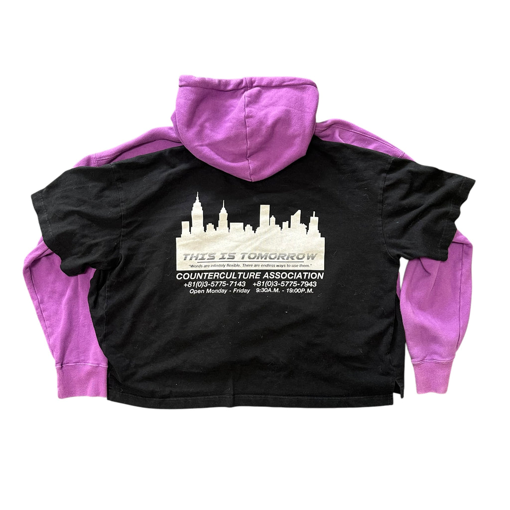 Maison Mihara Purple Hoodie/Shirt Hybrid