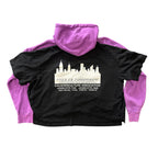 Maison Mihara Purple Hoodie/Shirt Hybrid