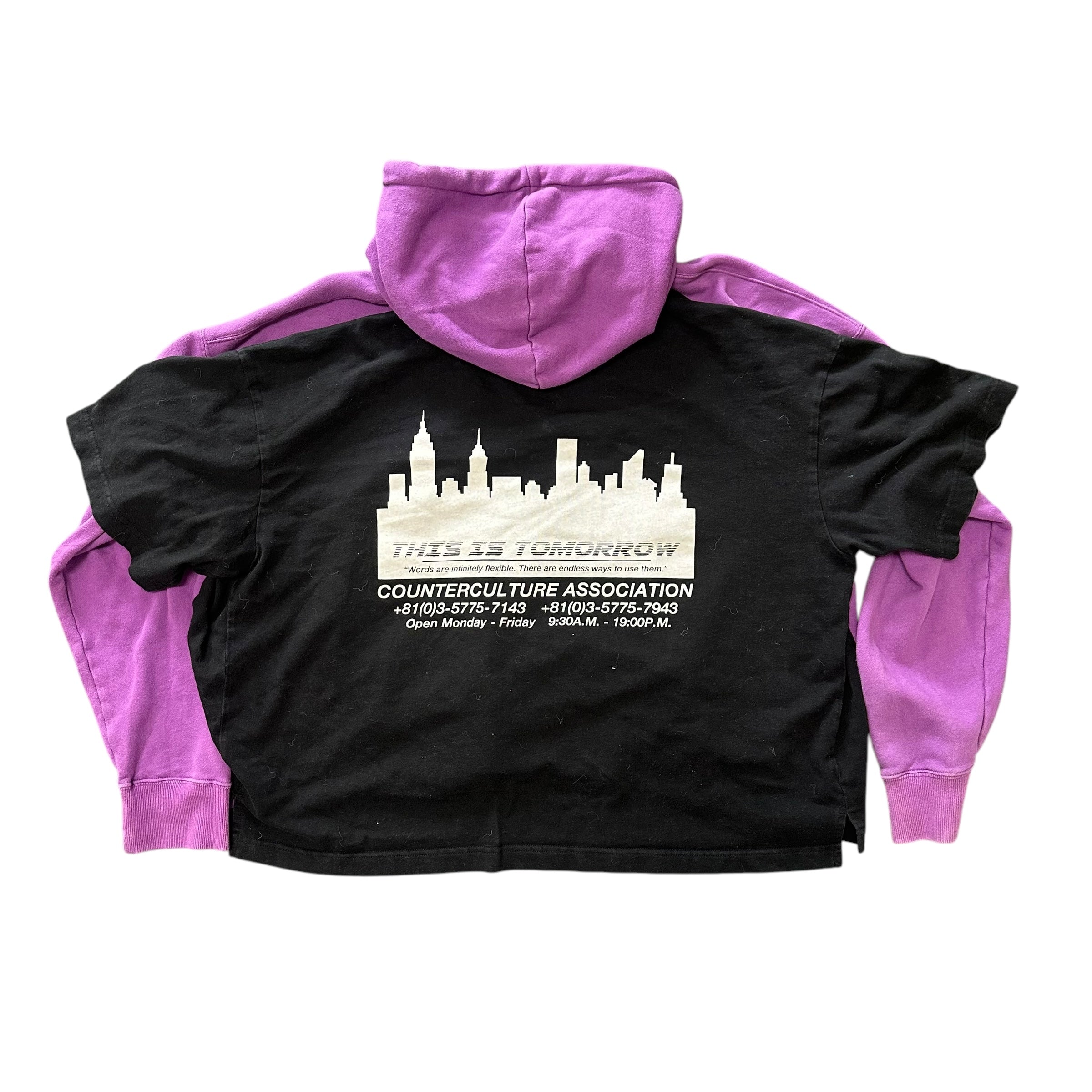 Maison Mihara Purple Hoodie/Shirt Hybrid
