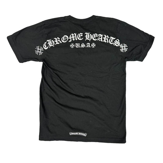 Chrome Hearts Black USA Pocket Tee