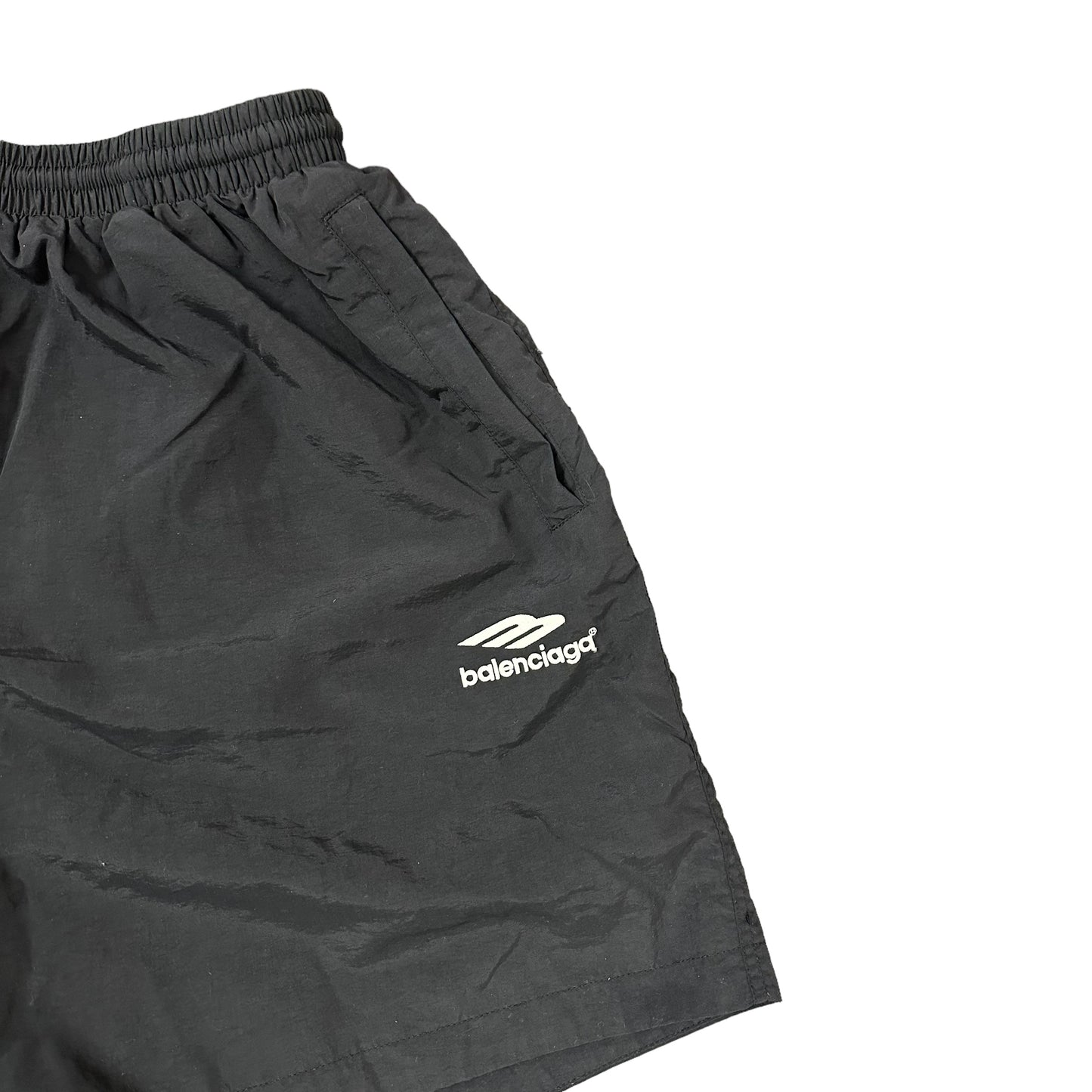 Balenciaga Black Nylon Shorts