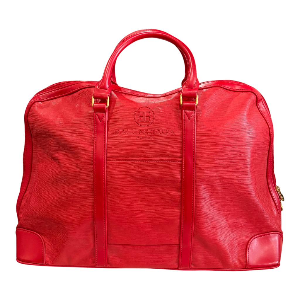 Balenciaga Red Travel Bag