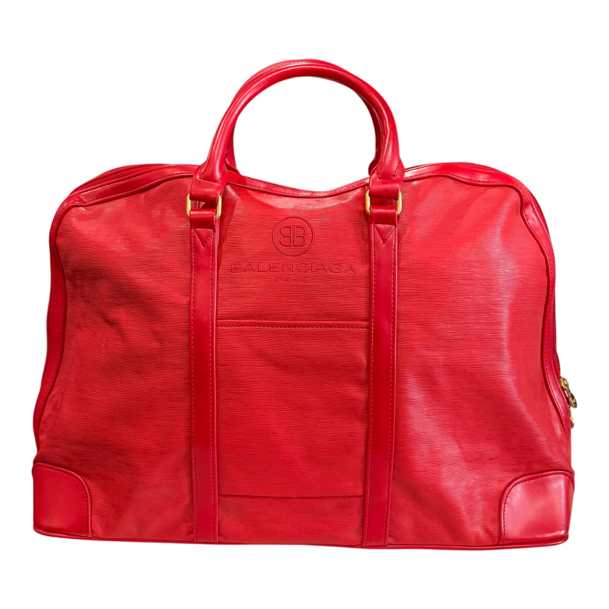 Balenciaga Red Travel Bag