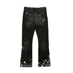 Black Amiri Paint Denim