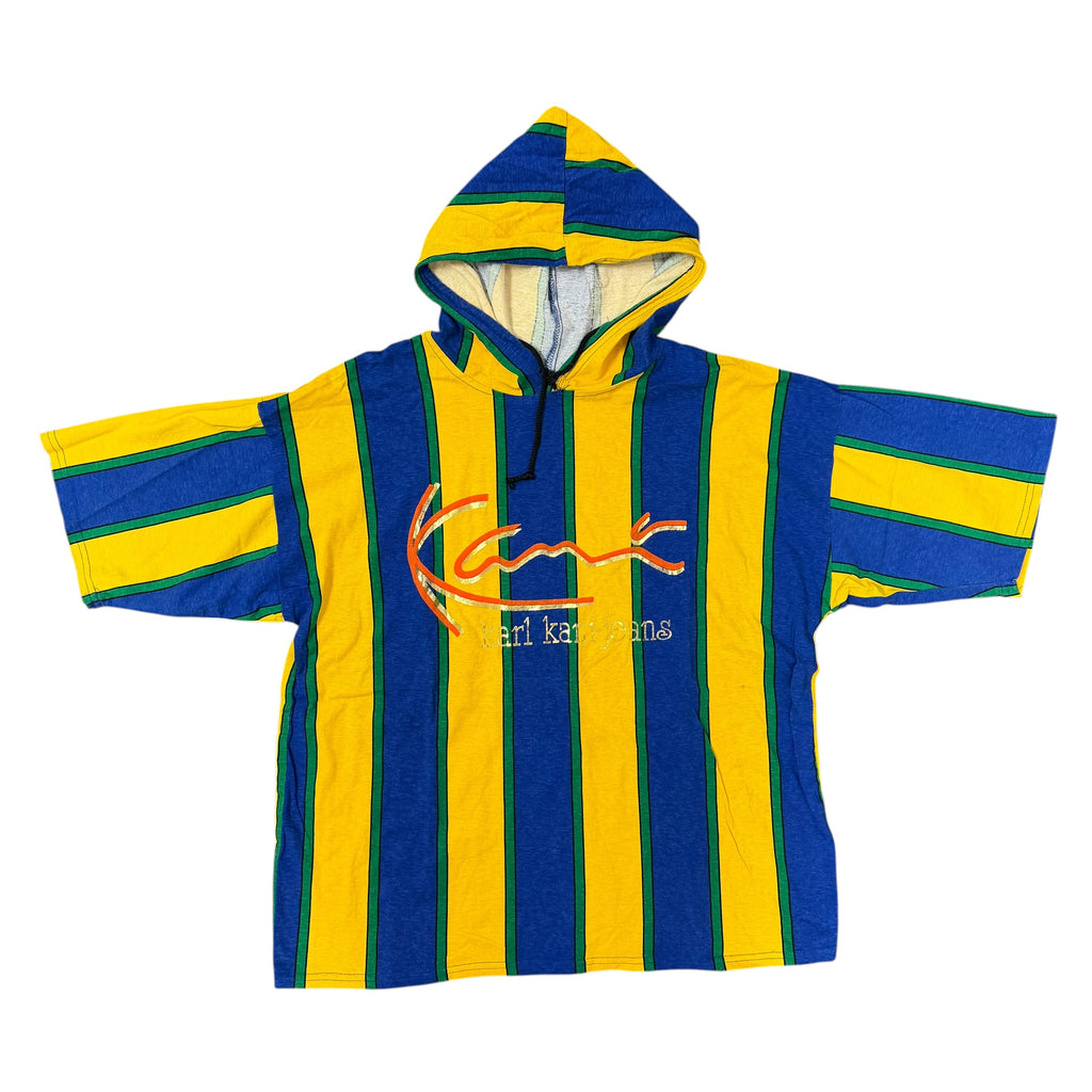 Vintage Karl Kani Striped Short-Sleeve Hoodie