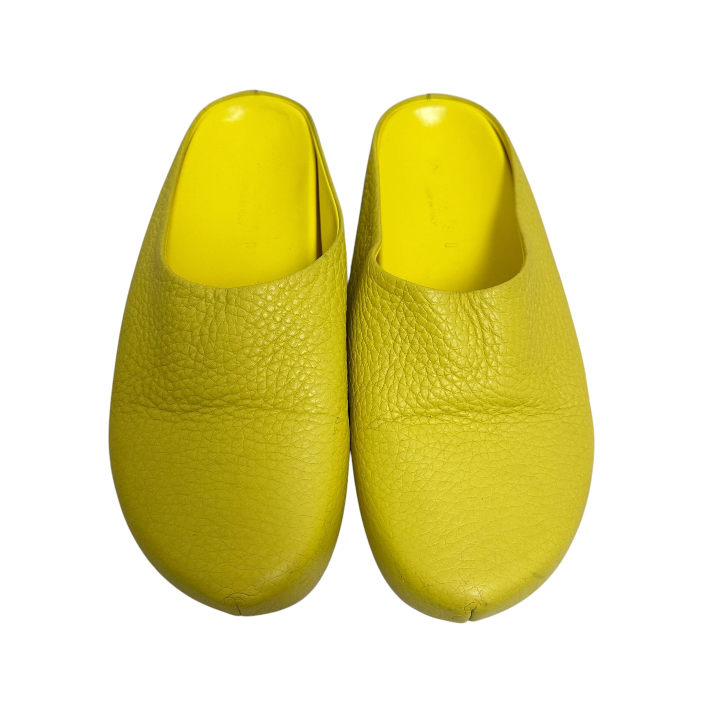 Marni Yellow Leather Mules (No Box)