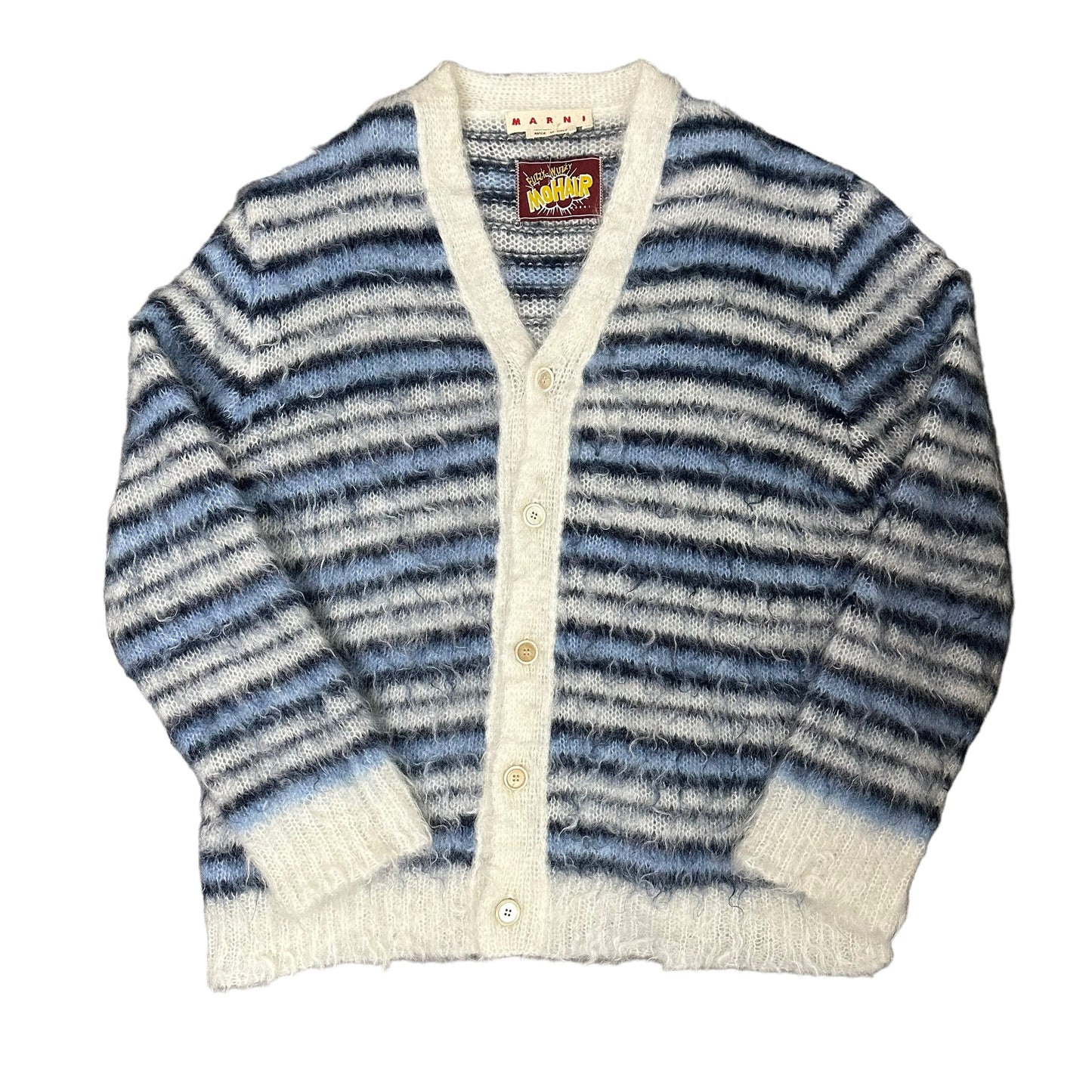 Blue Marni Mohair Cardigan