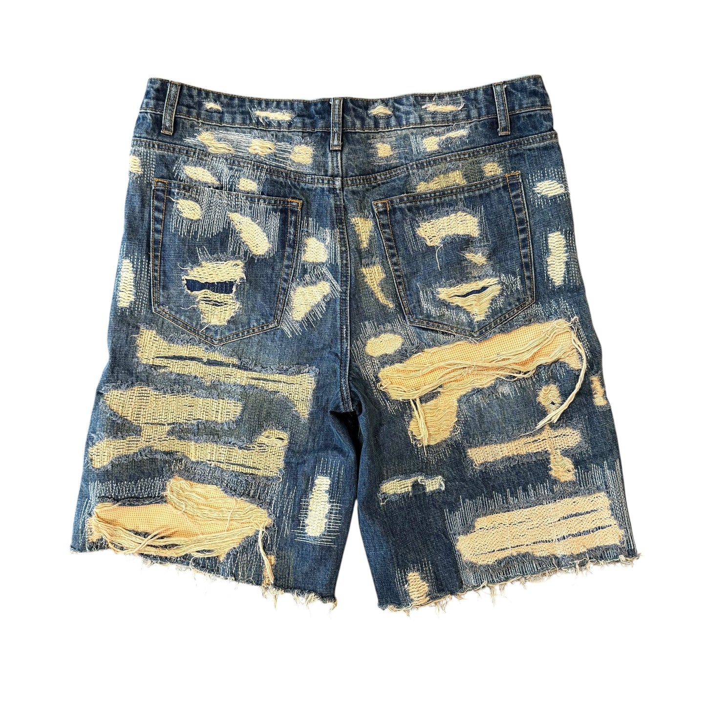 Sample Dark Boro Stitch Shorts