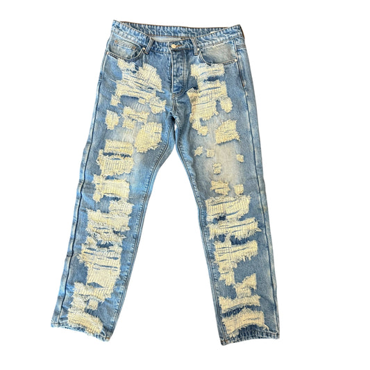 Sample Blue Boro Stitch Jeans