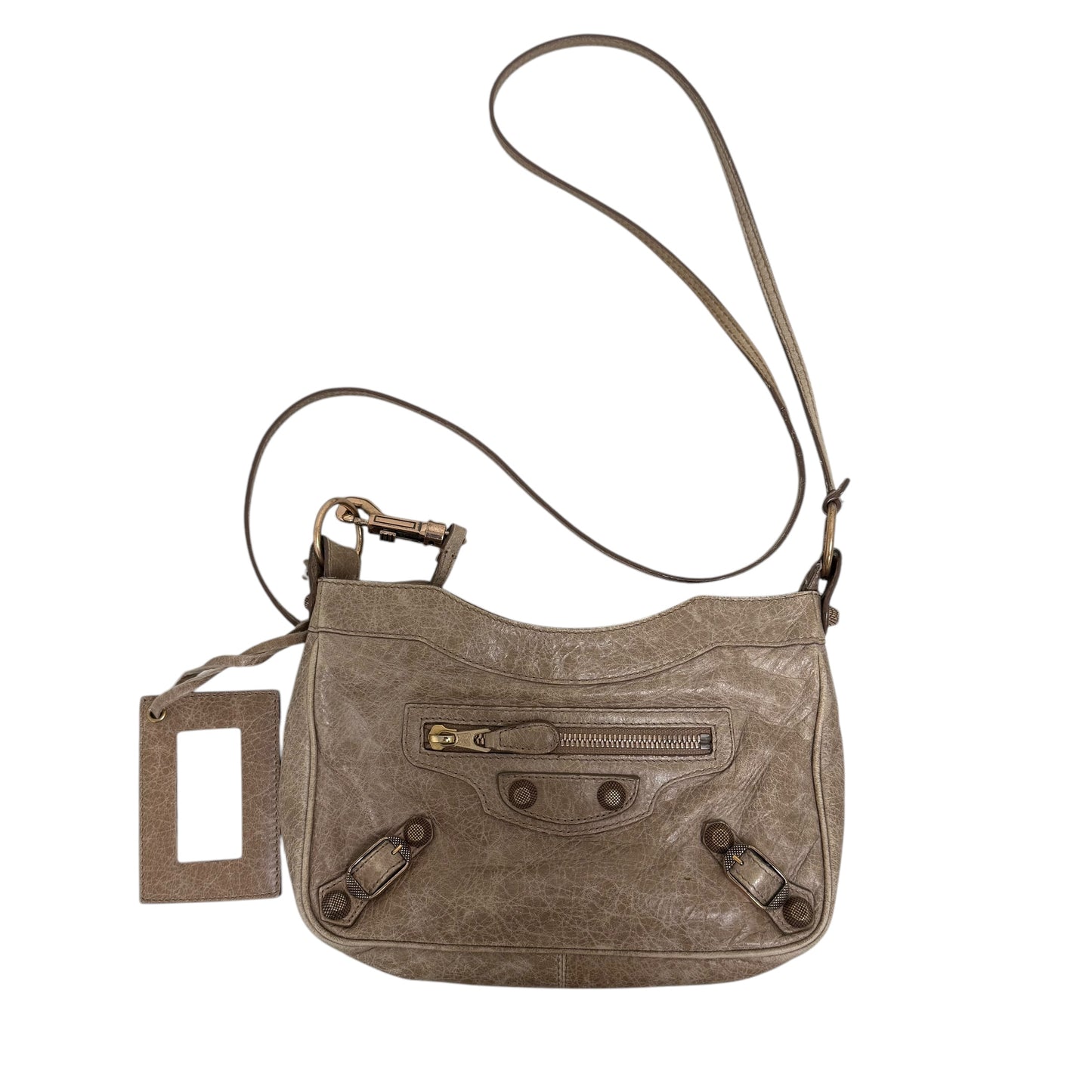 Balenciaga Brown Moto Bag.