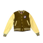74 Is War Olive Varsity Jacket