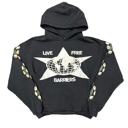 Black Barrier Live Free Hoodie