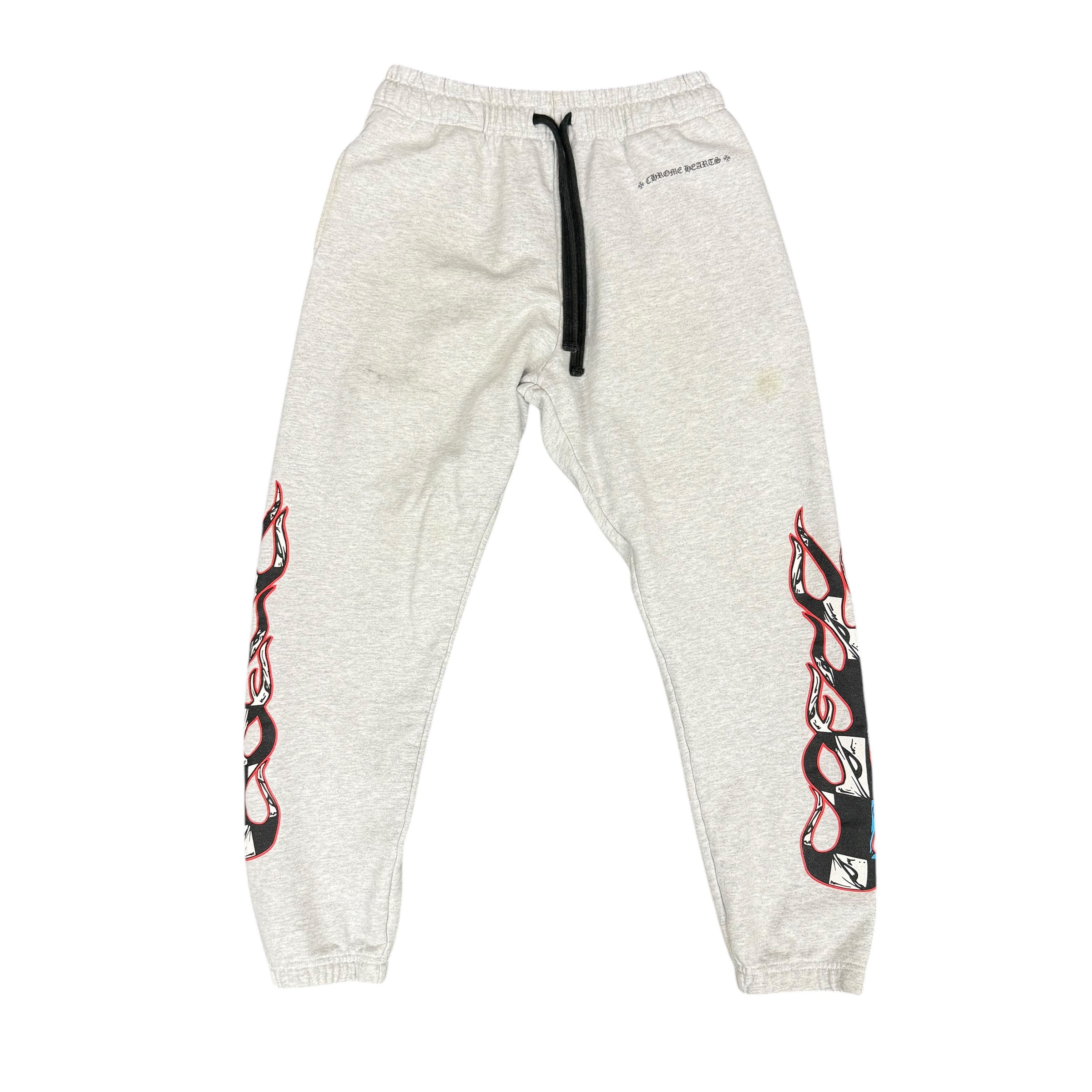 Chrome Hearts Stay Fast Grey Sweatpants
