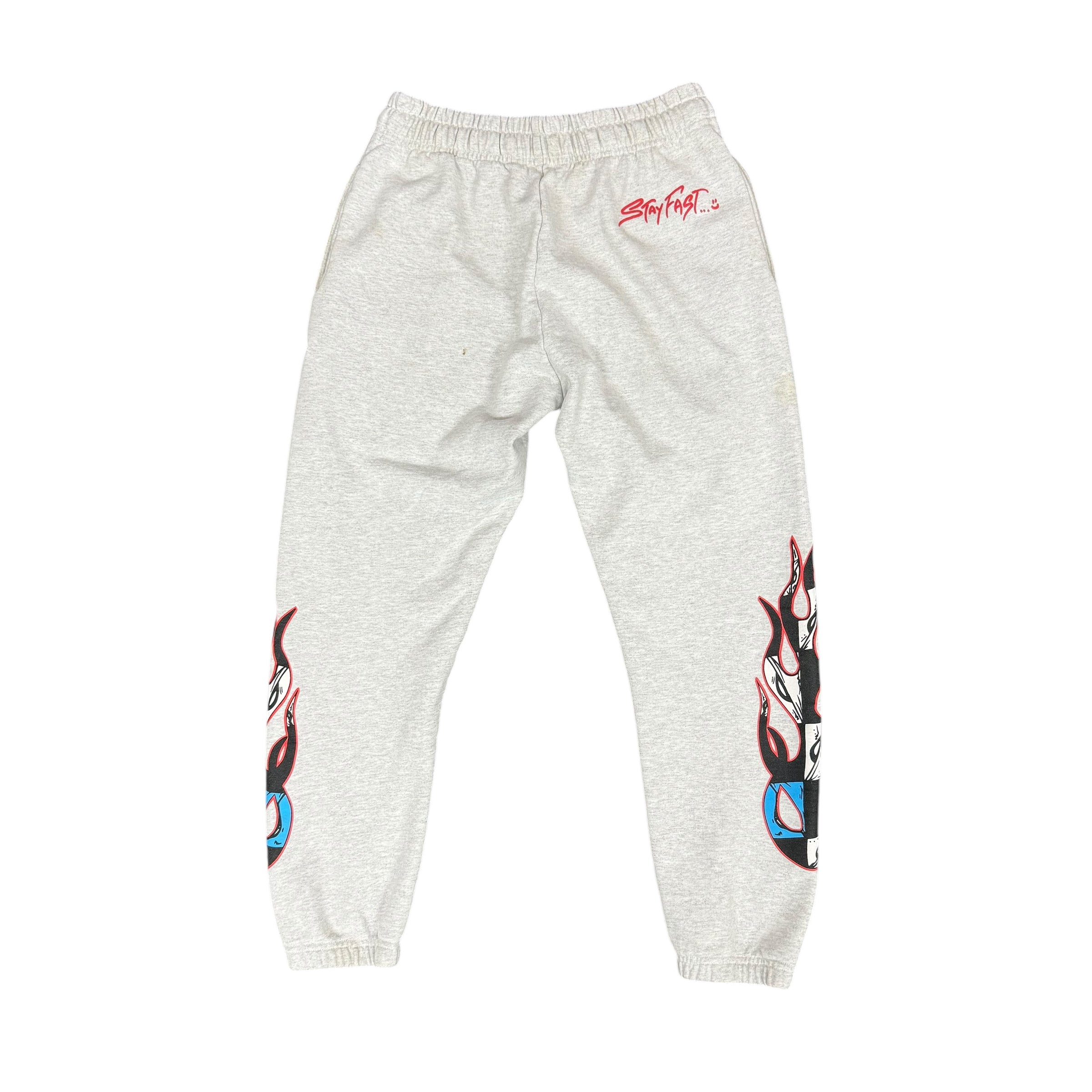 Chrome Hearts Stay Fast Grey Sweatpants