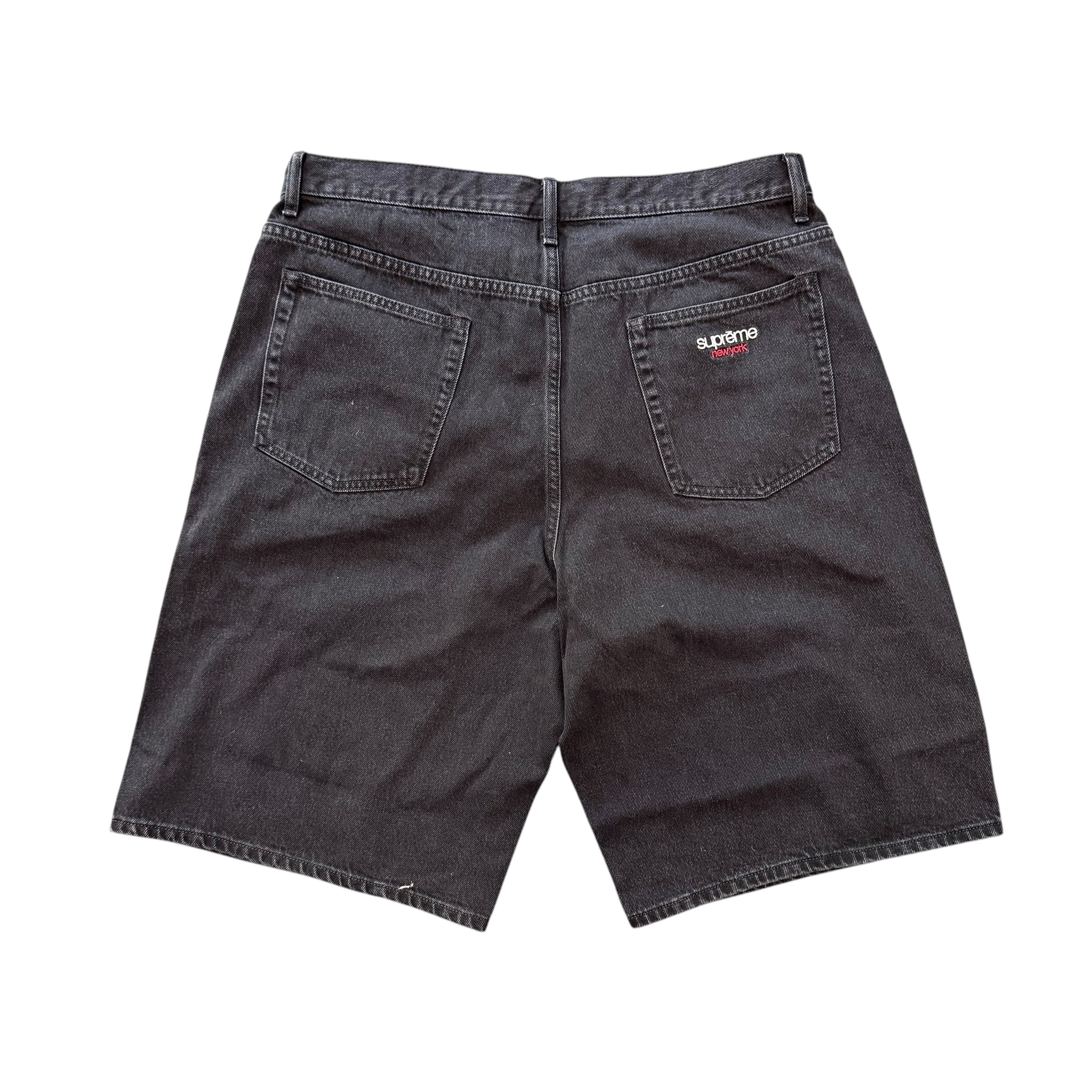 Supreme Black Denim Shorts