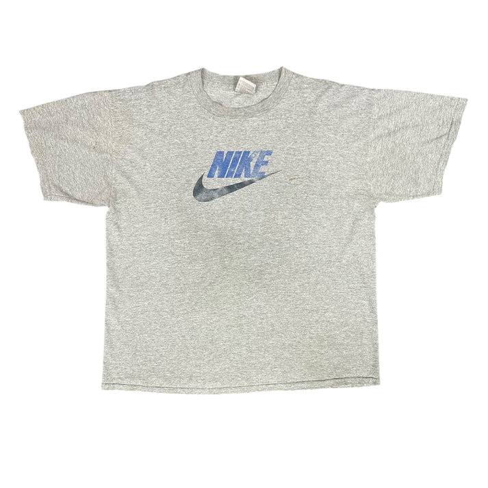 Vintage Nike Grey & Black Contrast Trim Hooded Sweatshirt - XL main image 1