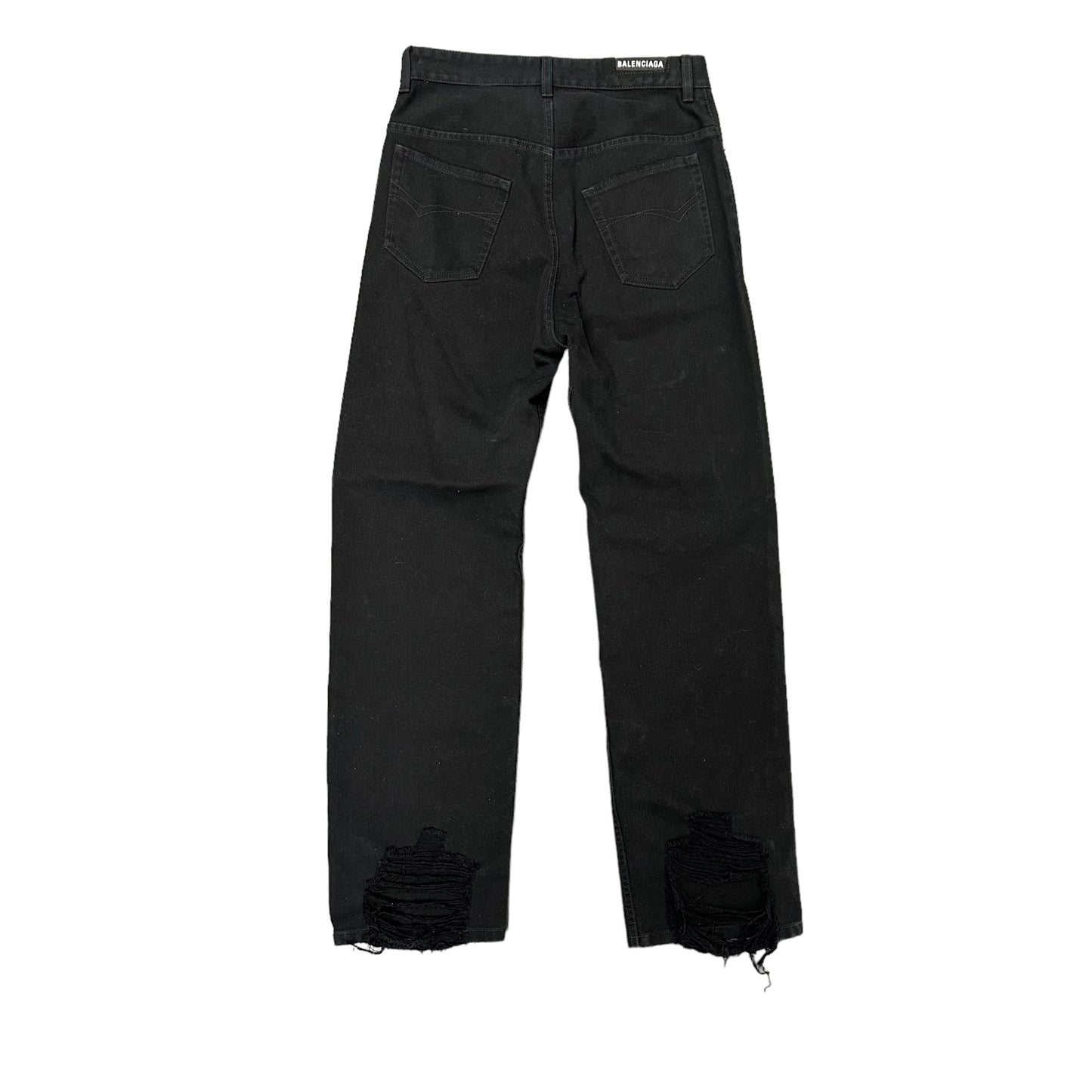 Black Balenciaga Medium Fit Jeans