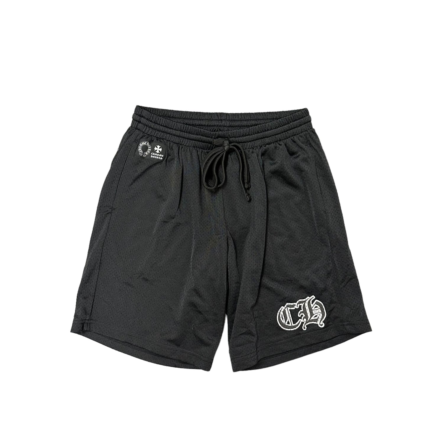 Black Chrome Hearts Mesh Shorts