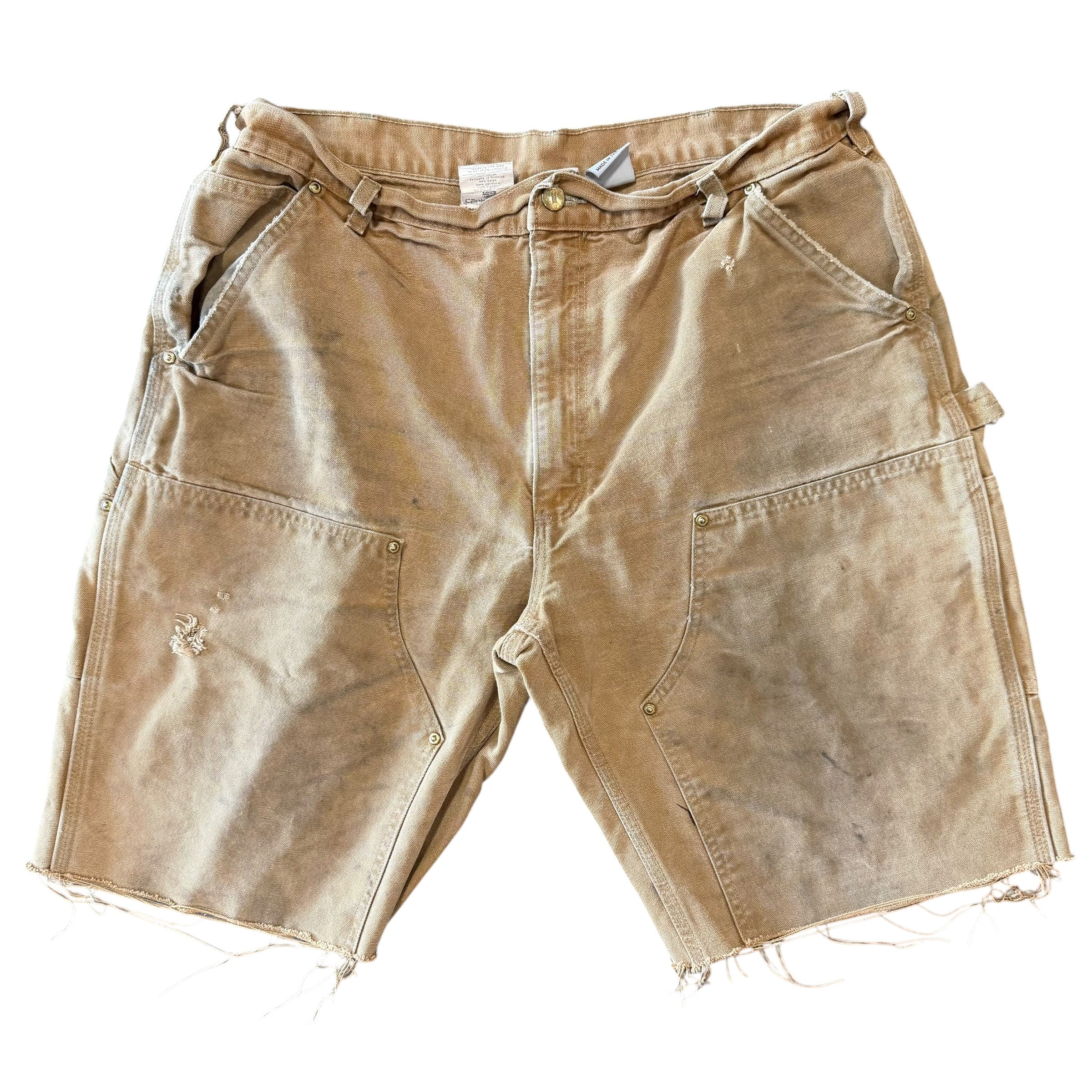 Vintage Carhartt Khaki Double Knee Shorts(38)