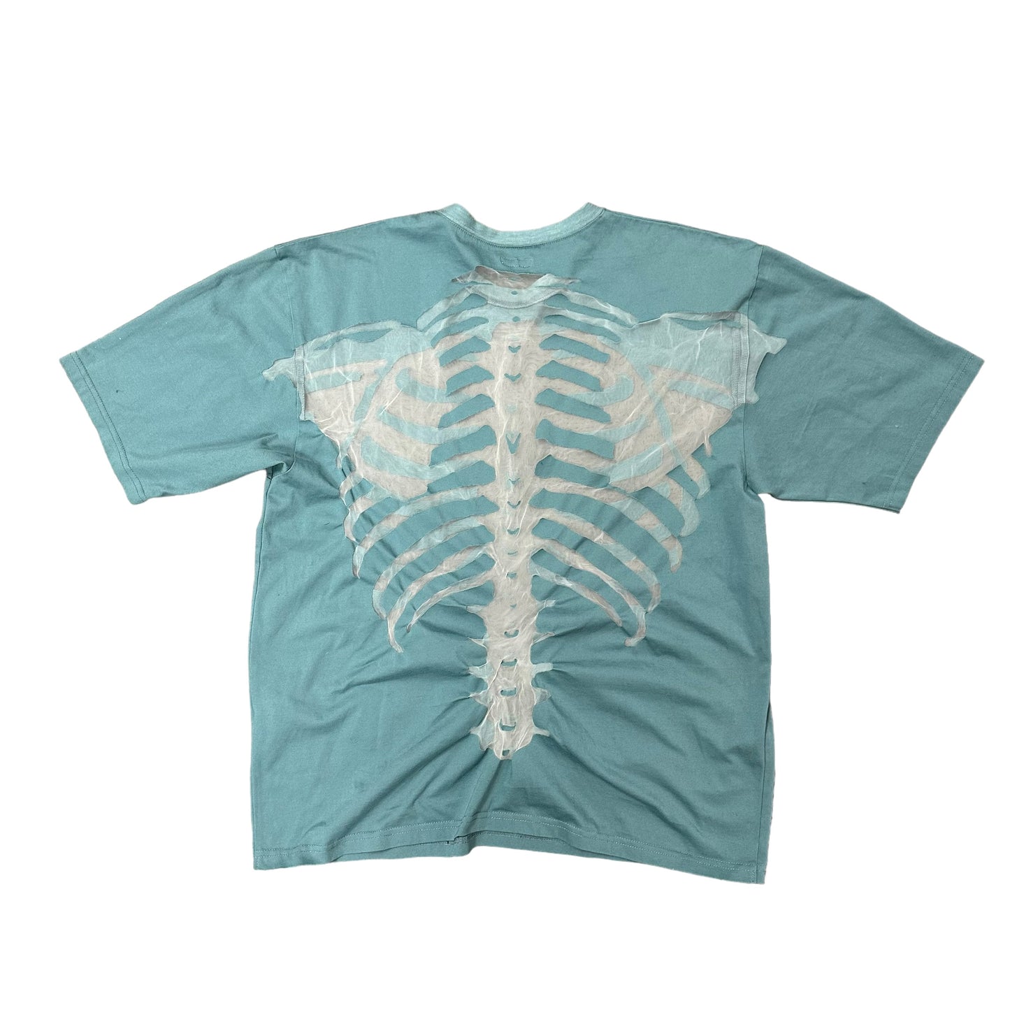 Kapital Blue Mesh Skeleton Tee