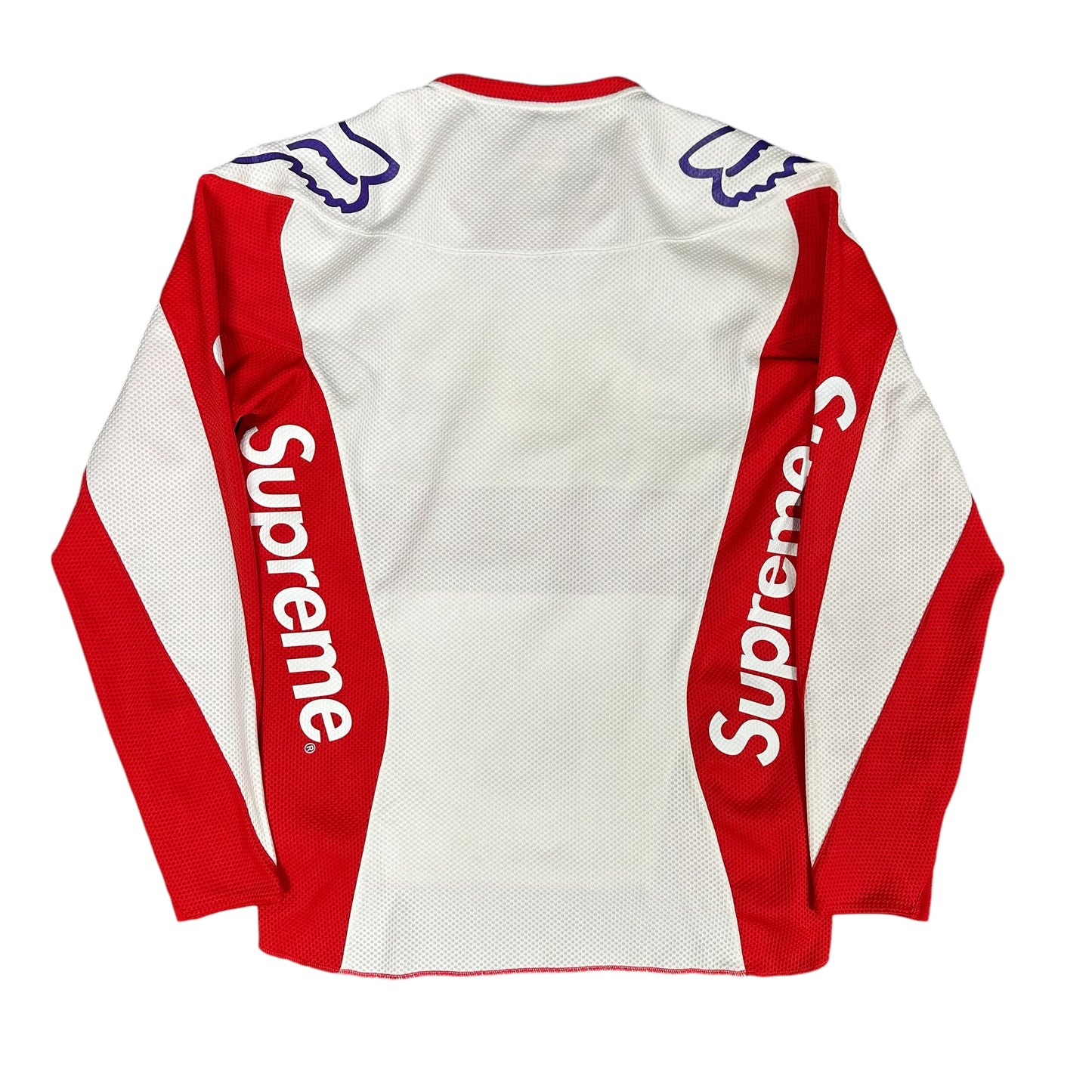 Supreme Wht/Red Fox Racing Jersey