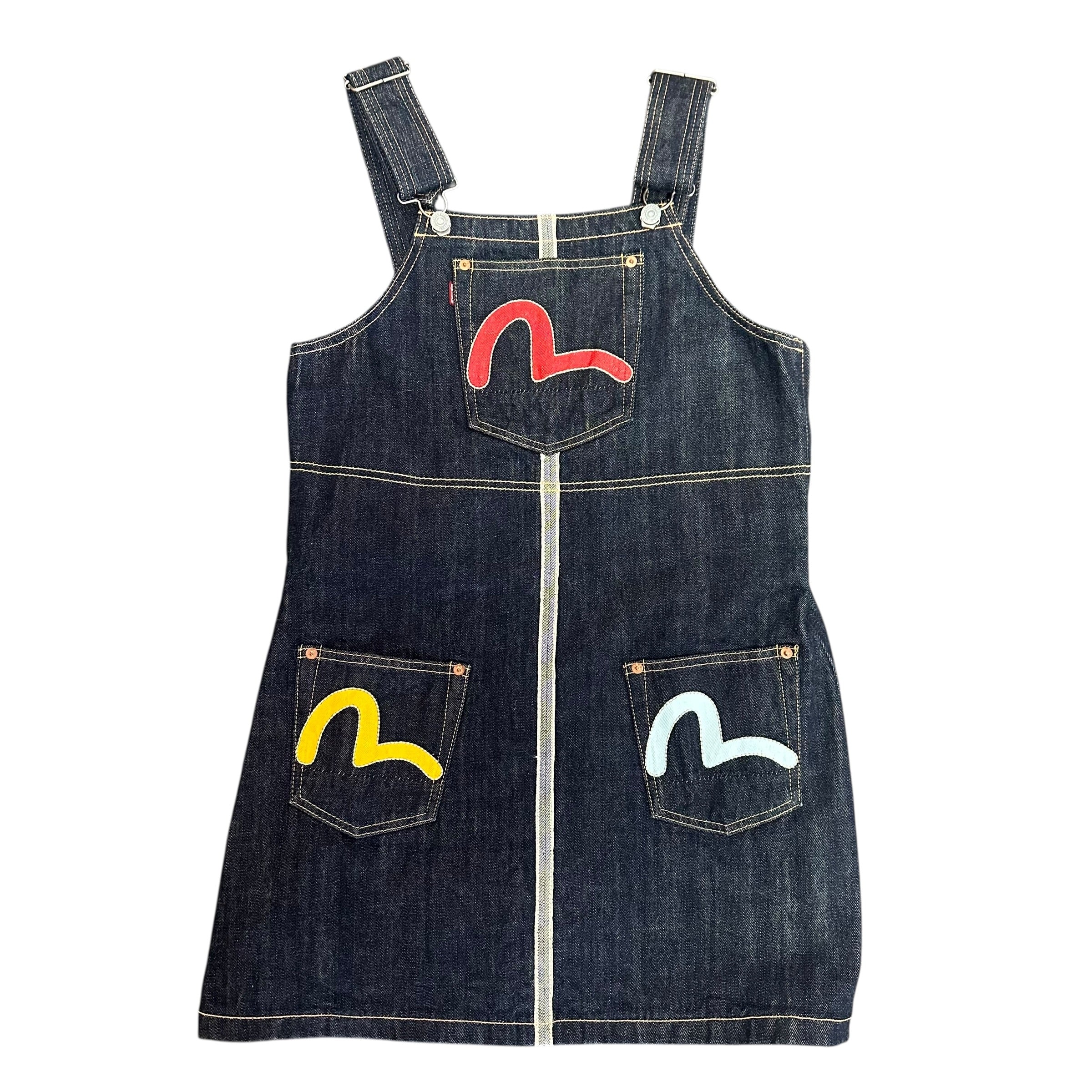 Evisu Kizzu Denim Overall Dress