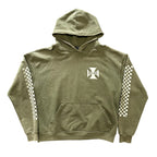 Green Rhude Cross Hoodie