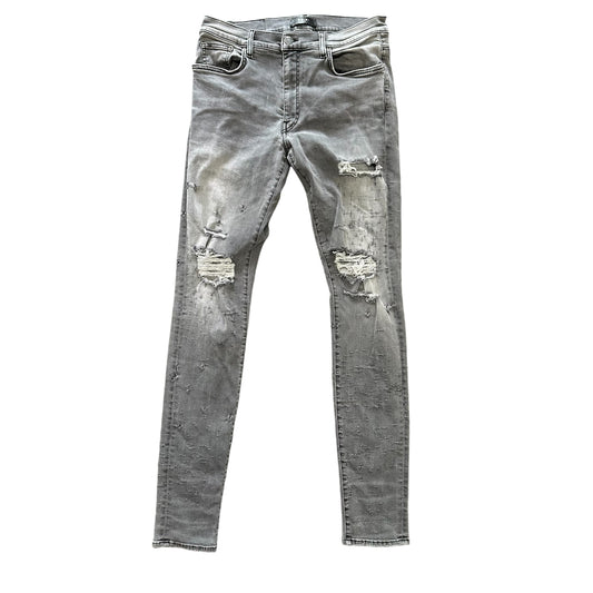 Grey Distressed Amiri Jeans