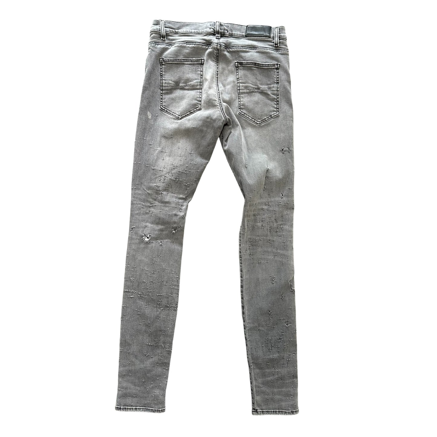 Grey Distressed Amiri Jeans