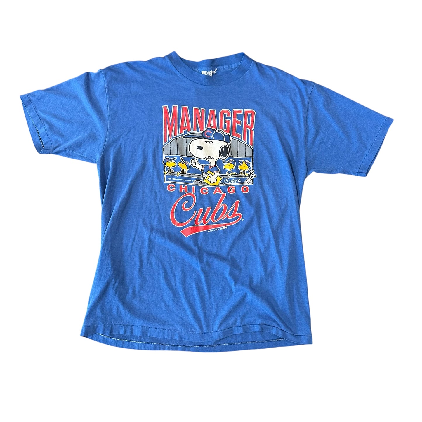 ‘90 Snoopy Cubs Manager Tee