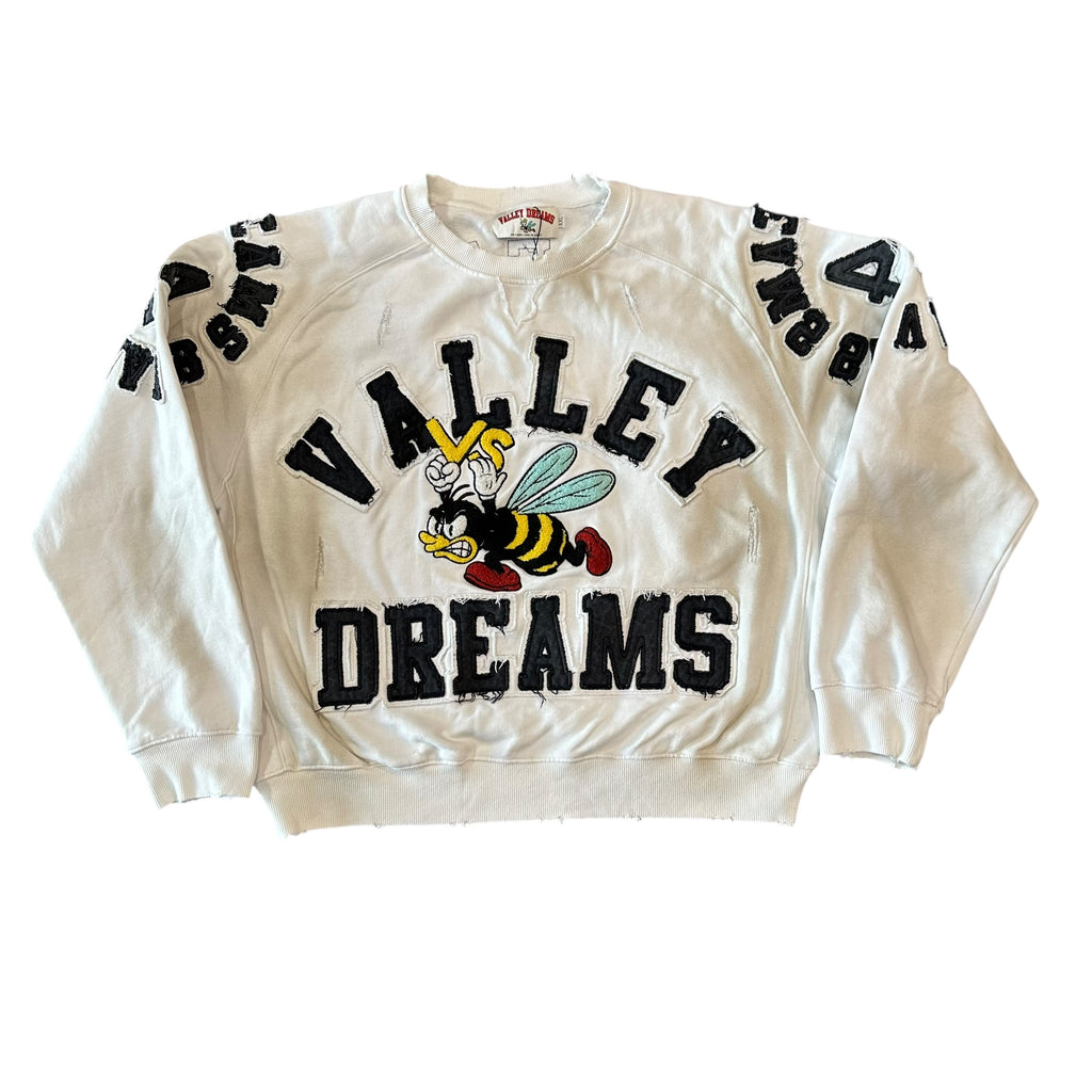 NEW Vale Lives Insignia Dirty White Crewneck