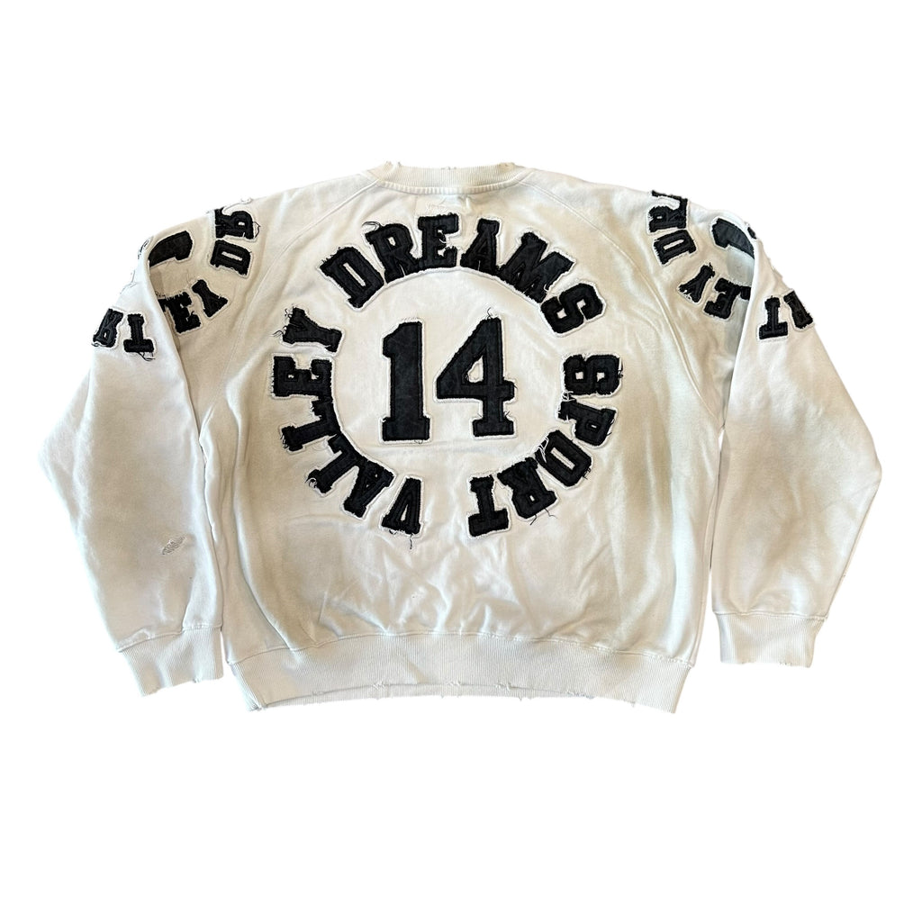 NEW Vale Lives Insignia Dirty White Crewneck