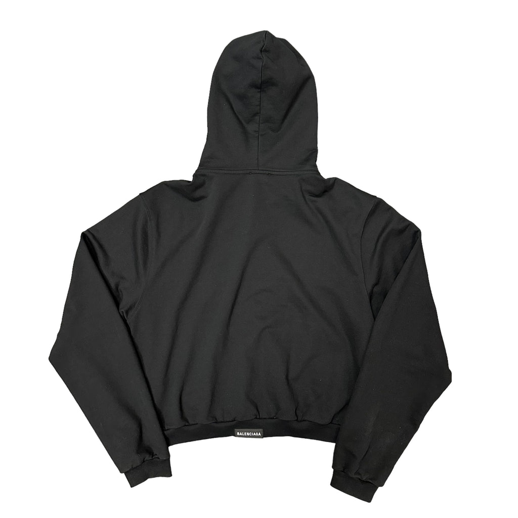 Black Balenciaga No Label Hoodie