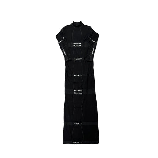 Balenciaga Panelled Cotton Maxi Dress