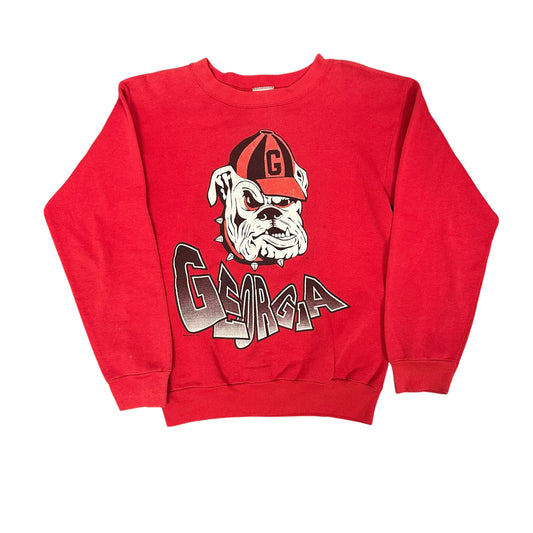 Vintage GA Bulldogs Red Crewneck