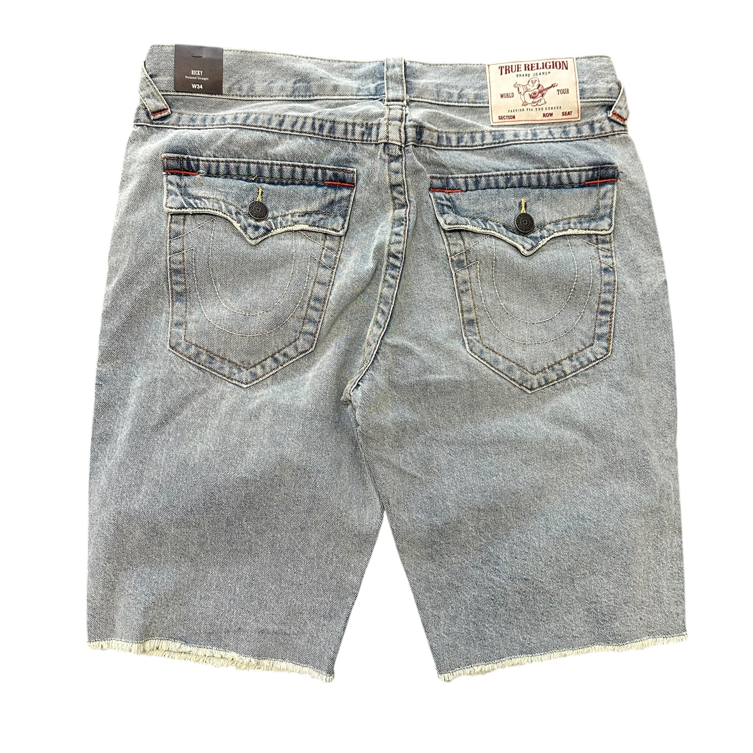 NEW True Religion Blue Denim Shorts
