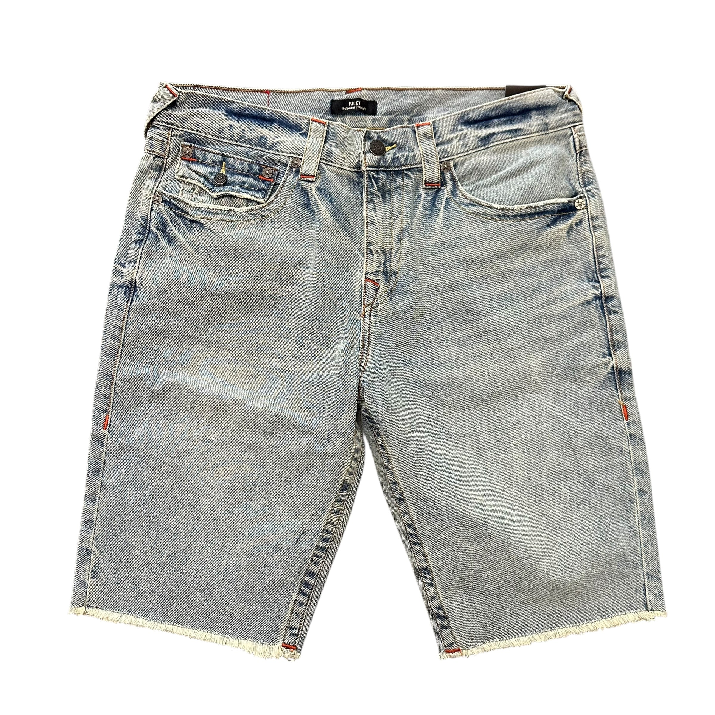 NEW True Religion Blue Denim Shorts