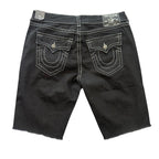 NEW True Religion Black Denim Shorts