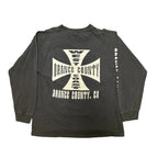 Vintage West Coast Chopper Black/White L/S Tee