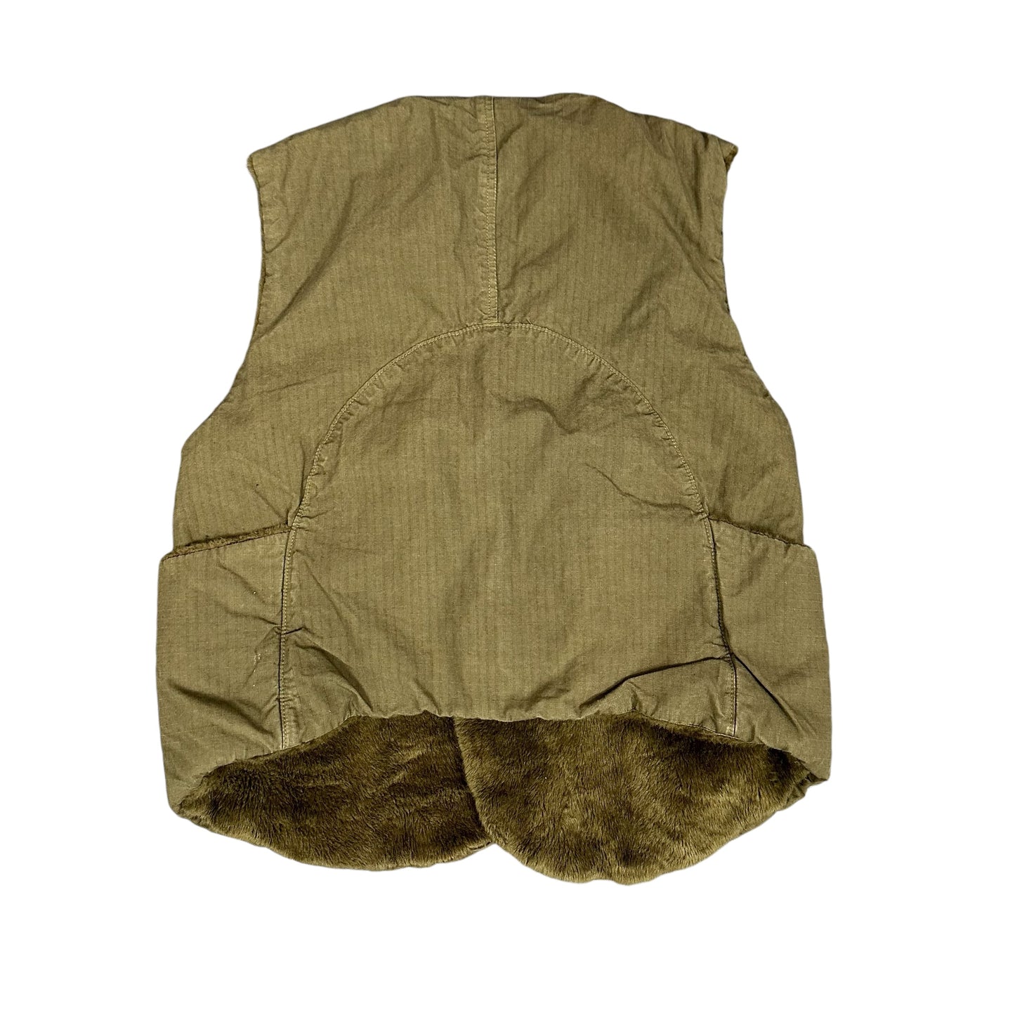 Kapital Olive Sherpa Vest