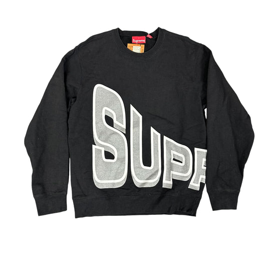 Supreme Black Side Arc Crewneck