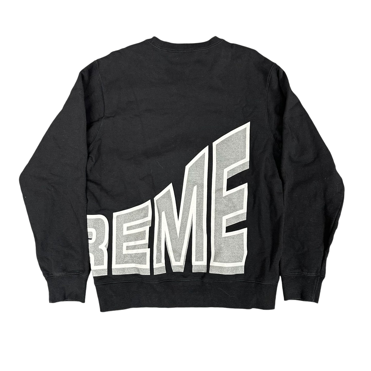 Supreme Black Side Arc Crewneck